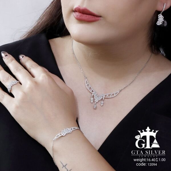 سرویس نقره میکرو زنجیری کد 12094 - Image 2