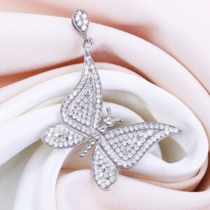 مدال نقره میکرو پروانه کد 21391