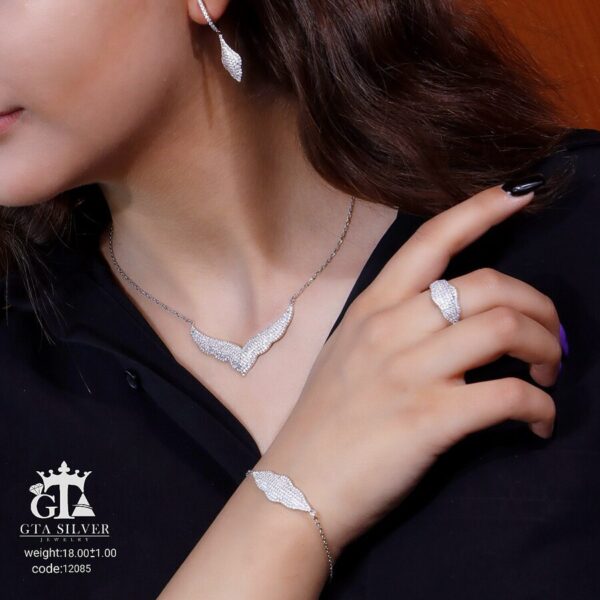 سرویس نقره میکرو زنجیری کد 12085 - Image 2