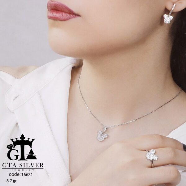 نیم ست نقره میکرو کد 16631 - Image 2