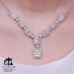 سرویس نقره میکرو زنجیری طرح امرالدکات کد 12189 - Image 3