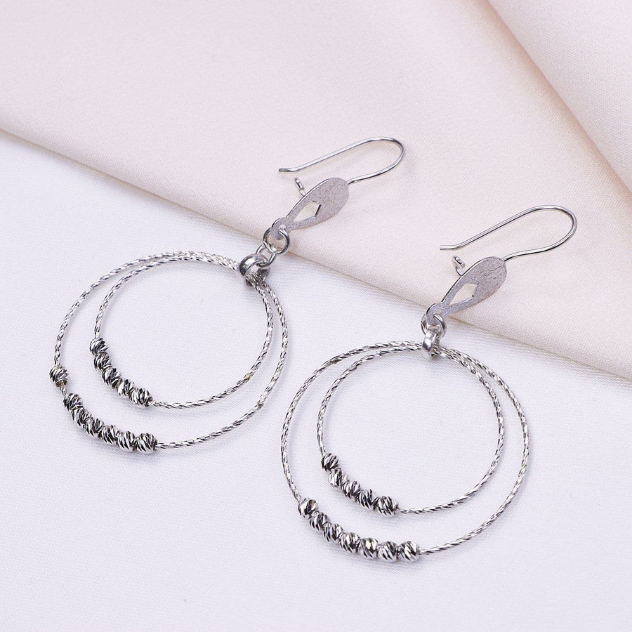 4e785e24-f14f-4e2d-8c55-8aa735a24e71.jpg گوشواره نقره آویز گویدار کد 25002 - Image 1