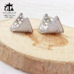 گوشواره نقره میخی میکرو کد 25045 - تصویر 4