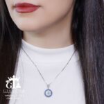 مدال نقره میکرو چشم نظر کد 21835 - Image 2