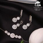 نیم ست نقره کد 16677 - Image 3