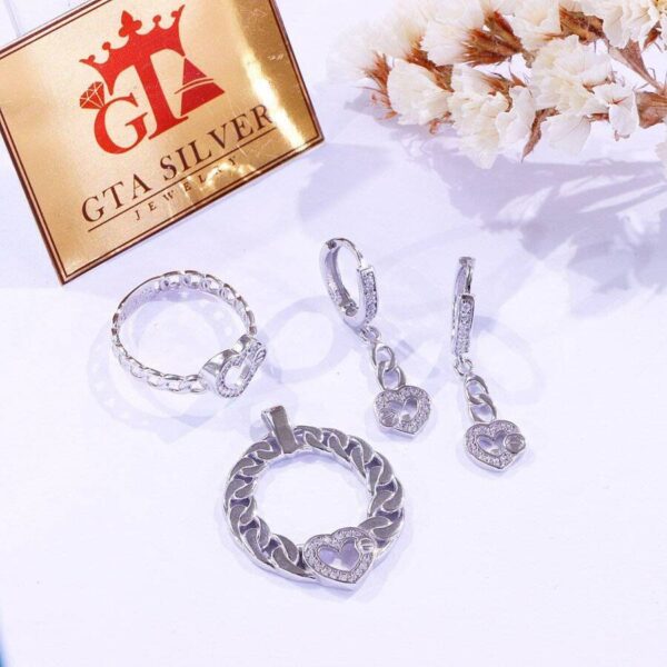 نیم ست نقره میکرو کد 16240 - Image 2