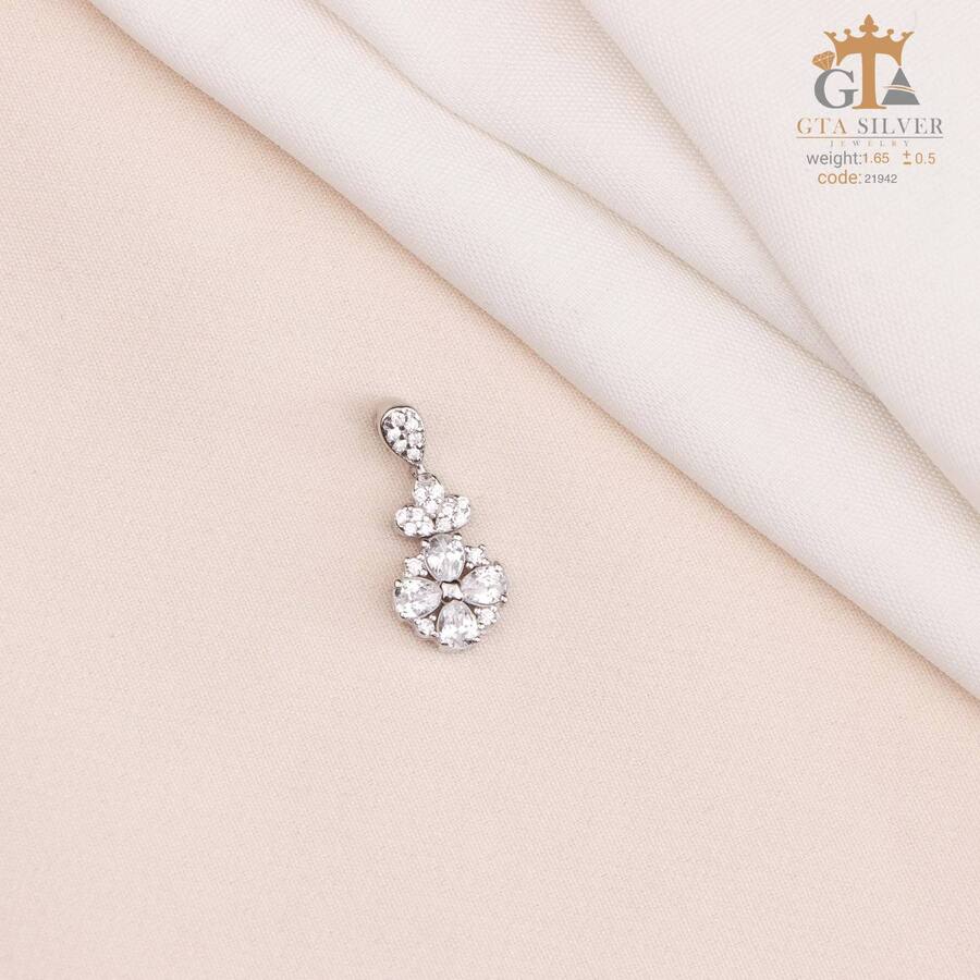 50b8427c-4aa4-4fcf-a369-fac3bab7f5ad.jpg مدال نقره زنانه فلاور میکرو کد 21942 - Image 1