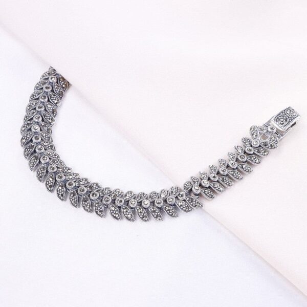 دستبند نقره مارگازیت کد 37013 - تصویر 2