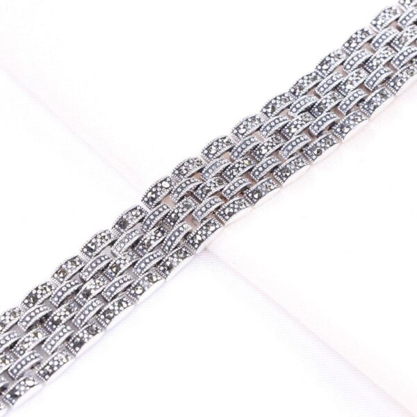 دستبند نقره مارگازیت کد 37005 - تصویر 2