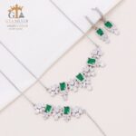 سرویس نقره طرح جواهر میکرو زنجیری کد 12141