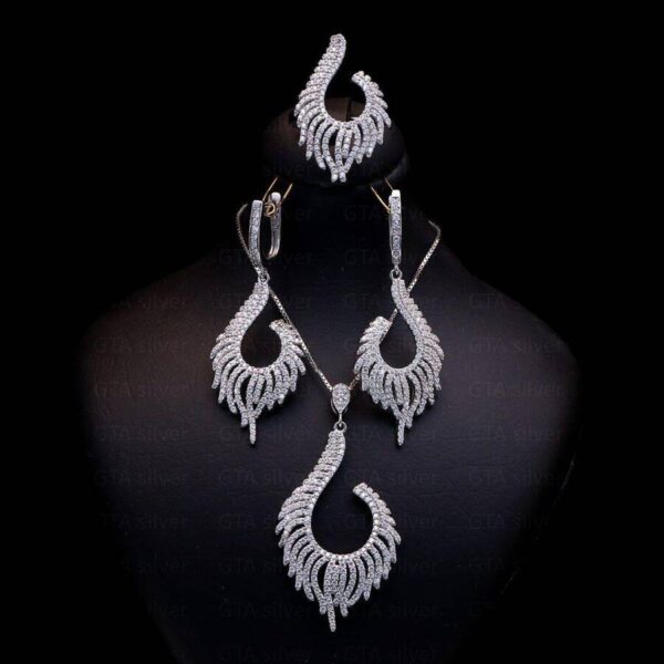 نیم ست نقره میکرو کد 16033 - Image 2