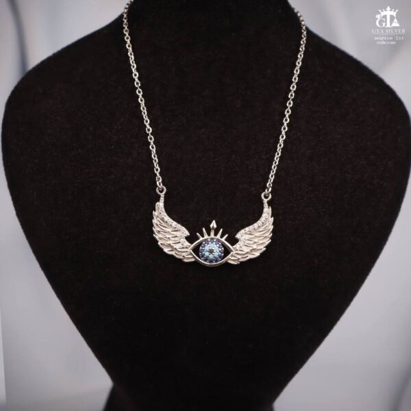 مدال نقره زنانه بال فرشته میکرو کد 21960 - Image 3