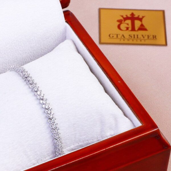 دستبند نقره میکرو کد 22021 - Image 2