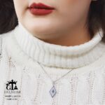 مدال نقره میکرو چشم نظر کد 21781 - تصویر 2