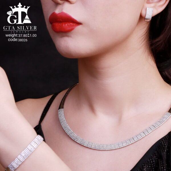 سرویس نقره سوپر میکرو طرح تنیسی کد 38026 - تصویر 2