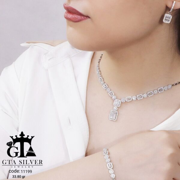 سرویس نقره مارسا طرح امرالدکات کد 11199 - Image 2