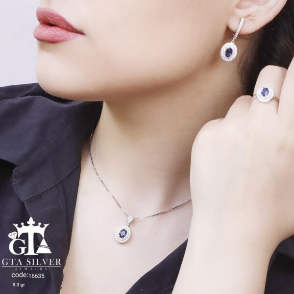 نیم ست نقره میکرو کد 16635 - تصویر 2