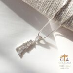 مدال نقره میکرو طرح wedding کد 21716 - Image 3