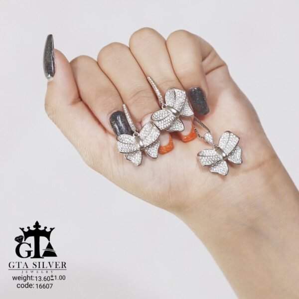 نیم ست نقره میکرو کد 16607 - Image 4