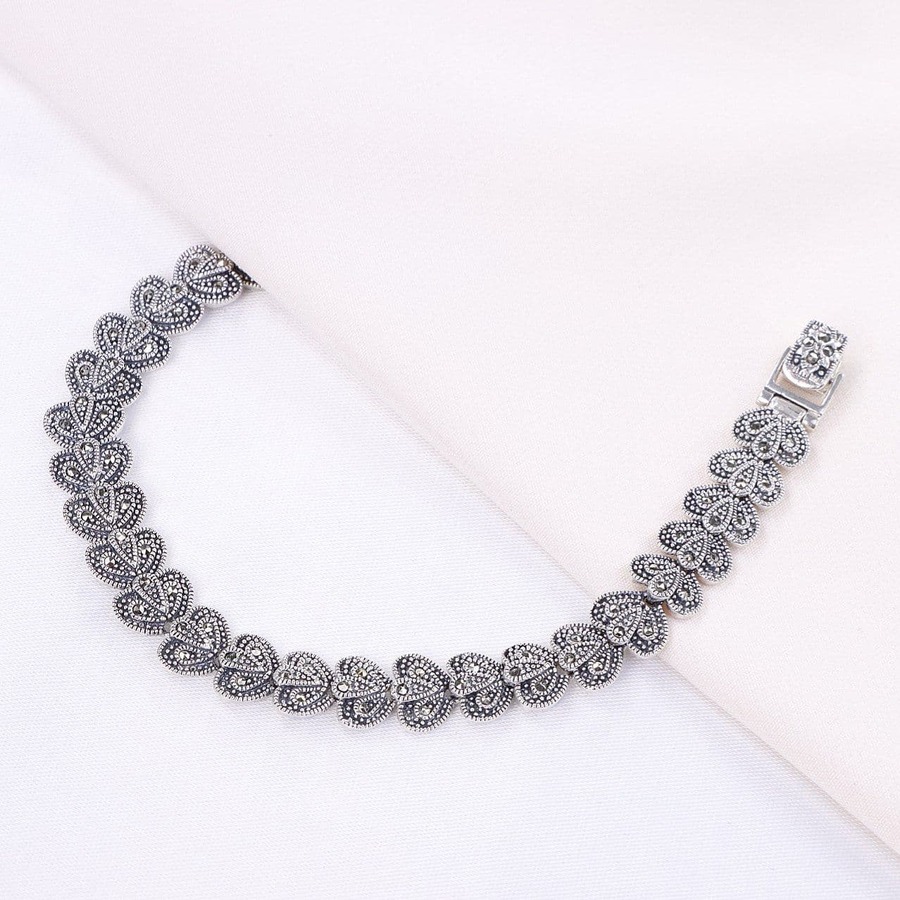 5545ed9b-c6e6-4cb8-9744-b918a7630f96.jpg دستبند نقره مارگازیت کد 37015 - تصویر 1