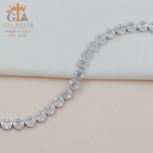 دستبند نقره میکرو کد 22095