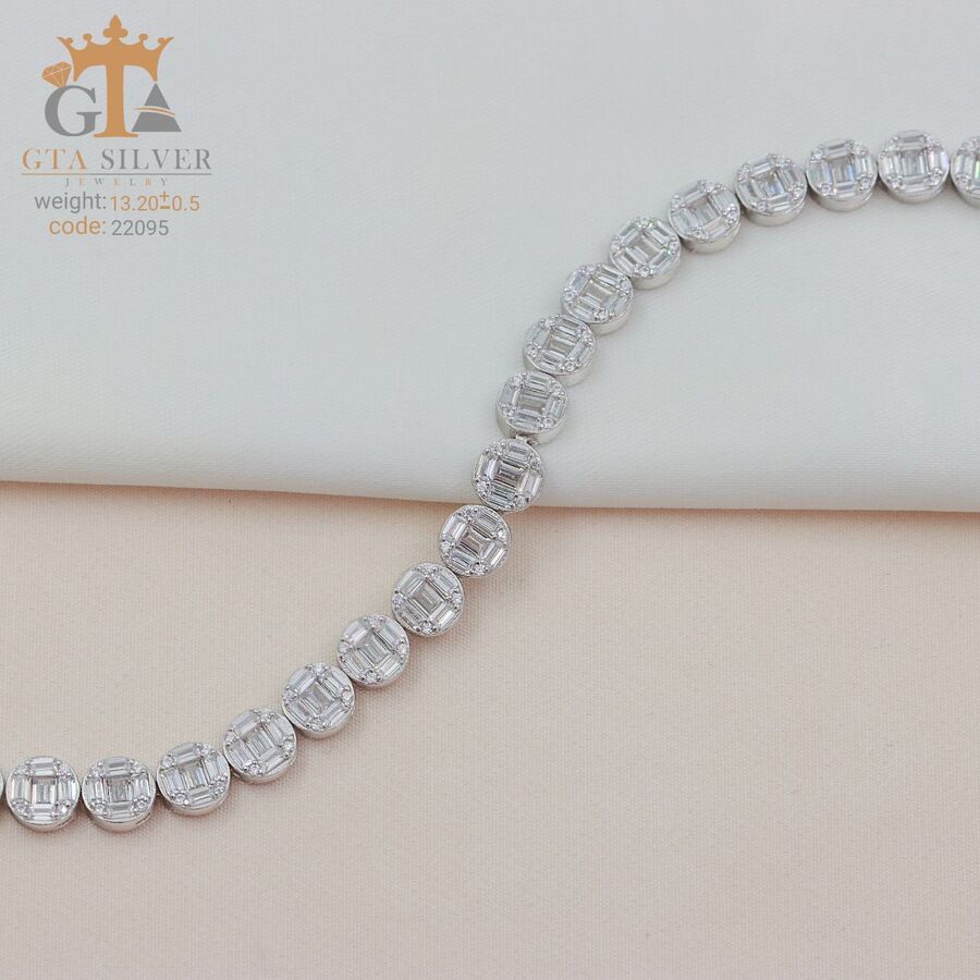 55936446-5d62-4f25-b460-3e5a502719da.jpg دستبند نقره میکرو کد 22095 - Image 1