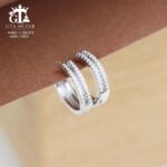 گوشواره نقره میخی میکرو کد 25062 - Image 3