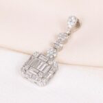 مدال نقره میکرو طرح امرالدکات کد 21508