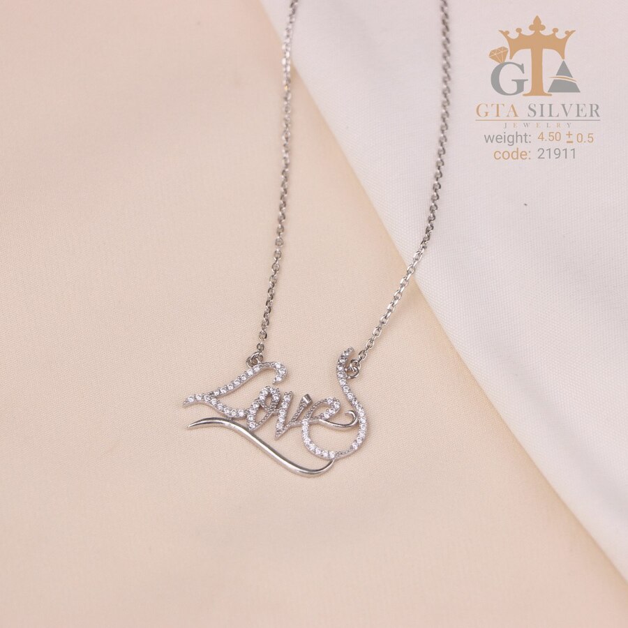 573ec0b2-eac8-4edb-be23-f4559d71a30f.jpg مدال نقره زنانه Love نگین دار میکرو کد 21911 - تصویر 1