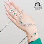 سرویس نقره نگین سبز مارسا جواهری کد 11207 - Image 3