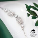 دستبند نقره میکرو طرح امرالدکات کد 22157 - تصویر 3