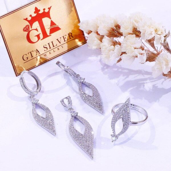 نیم ست نقره میکرو کد 16236 - تصویر 2