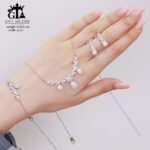 سرویس نقره زنانه جواهر ظریف میکرو زنجیری کد 12147 - Image 4