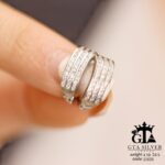 گوشواره نقره میخی میکرو کد 25025 - تصویر 4