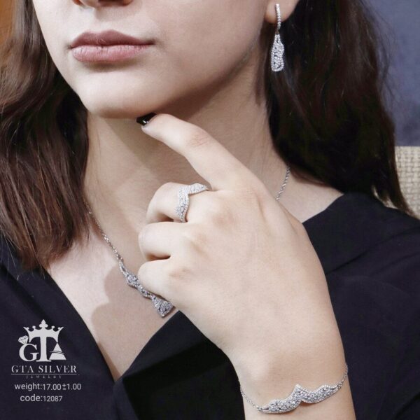 سرویس نقره میکرو زنجیری کد 12087 - Image 4