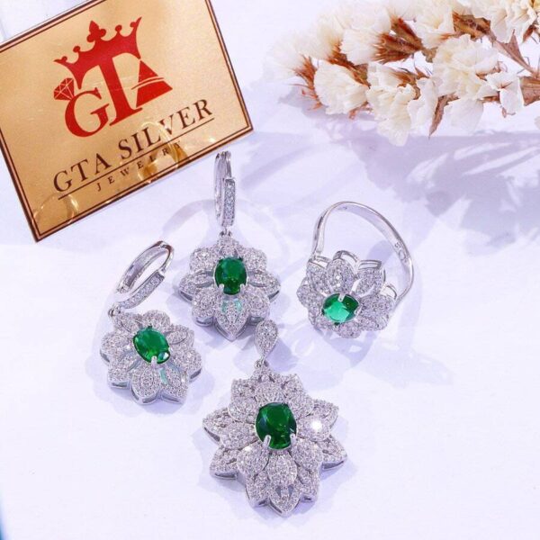 نیم ست نقره میکرو کد 16239 - تصویر 2