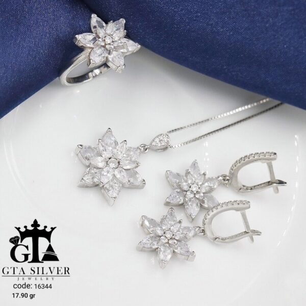 نیم ست نقره میکرو کد 16344 - تصویر 4