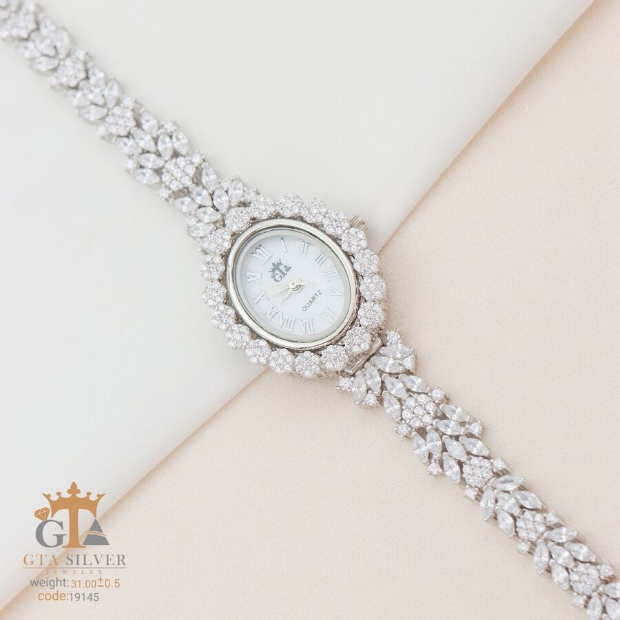 5a911232-e244-4c8d-8299-b02c9caa457a.jpg ساعت نقره GTA کد 19145 - Image 1