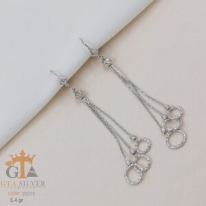 گوشواره نقره میخی میکرو کد 25015