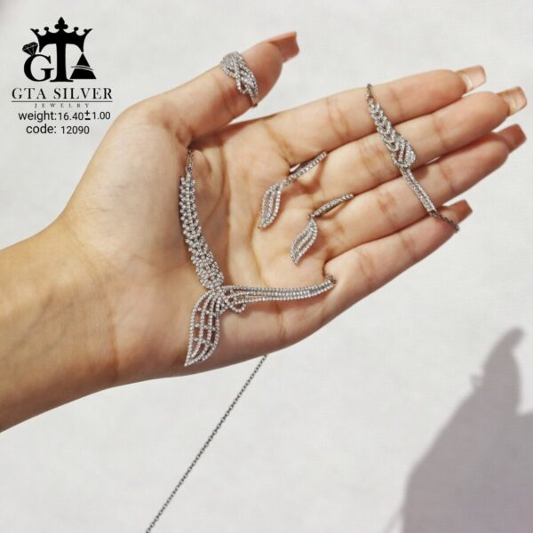 سرویس نقره میکرو زنجیری کد 12090 - Image 4