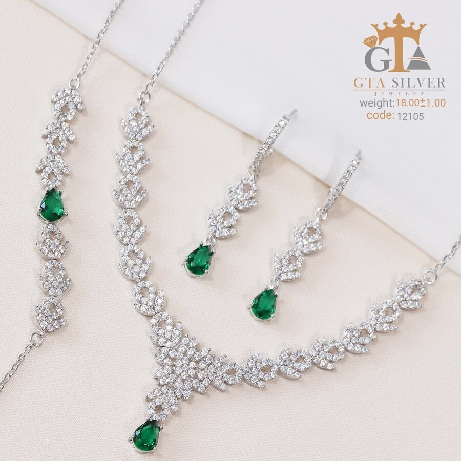 5b902b55-f914-4338-ab2f-80aad63ffaa7.jpg سرویس نقره میکرو زنجیری کد 12105 - Image 1