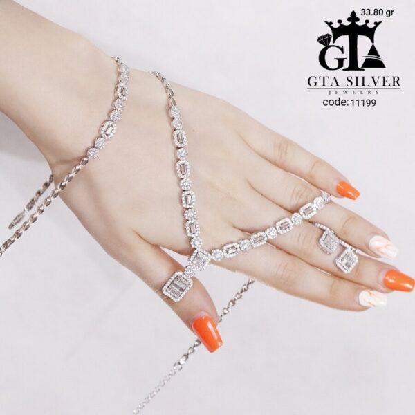 سرویس نقره مارسا طرح امرالدکات کد 11199 - Image 4