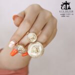 نیم ست نقره میکرو طرح ورساچه کد 16637 - تصویر 4