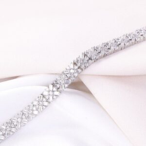 دستبند نقره میکرو کد 22055