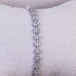 دستبند نقره میکرو فلاور کد 22013 - Image 3