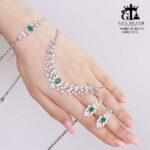 سرویس نقره نگین سبز مارسا کد 11210 - تصویر 4