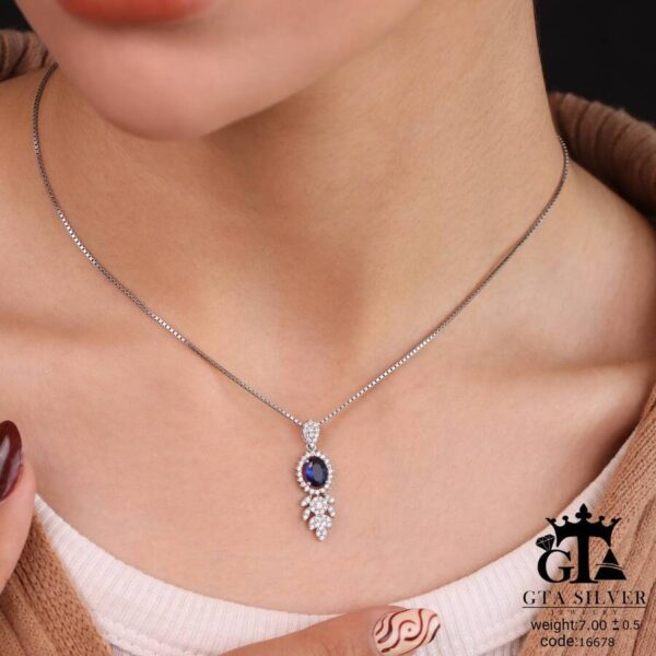 نیم ست نقره کد 16678 - Image 4