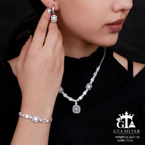 سرویس نقره مارسا طرح امرالدکات کد 11216 - Image 2