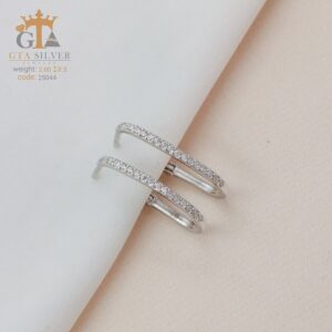 گوشواره نقره میخی میکرو کد 25044