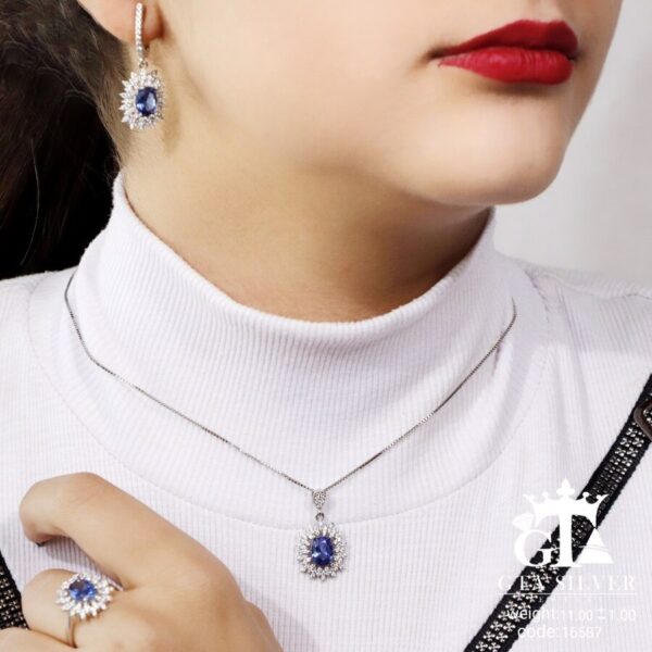 نیم ست نقره میکرو کد 16587 - Image 2